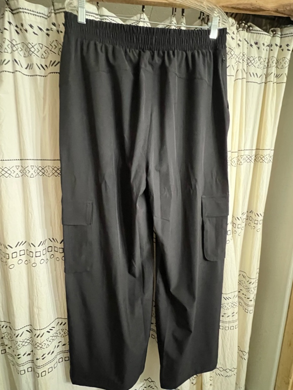 Fabletics Black Wide-Leg Cargo Trousers XL Tall - Picture 8 of 9